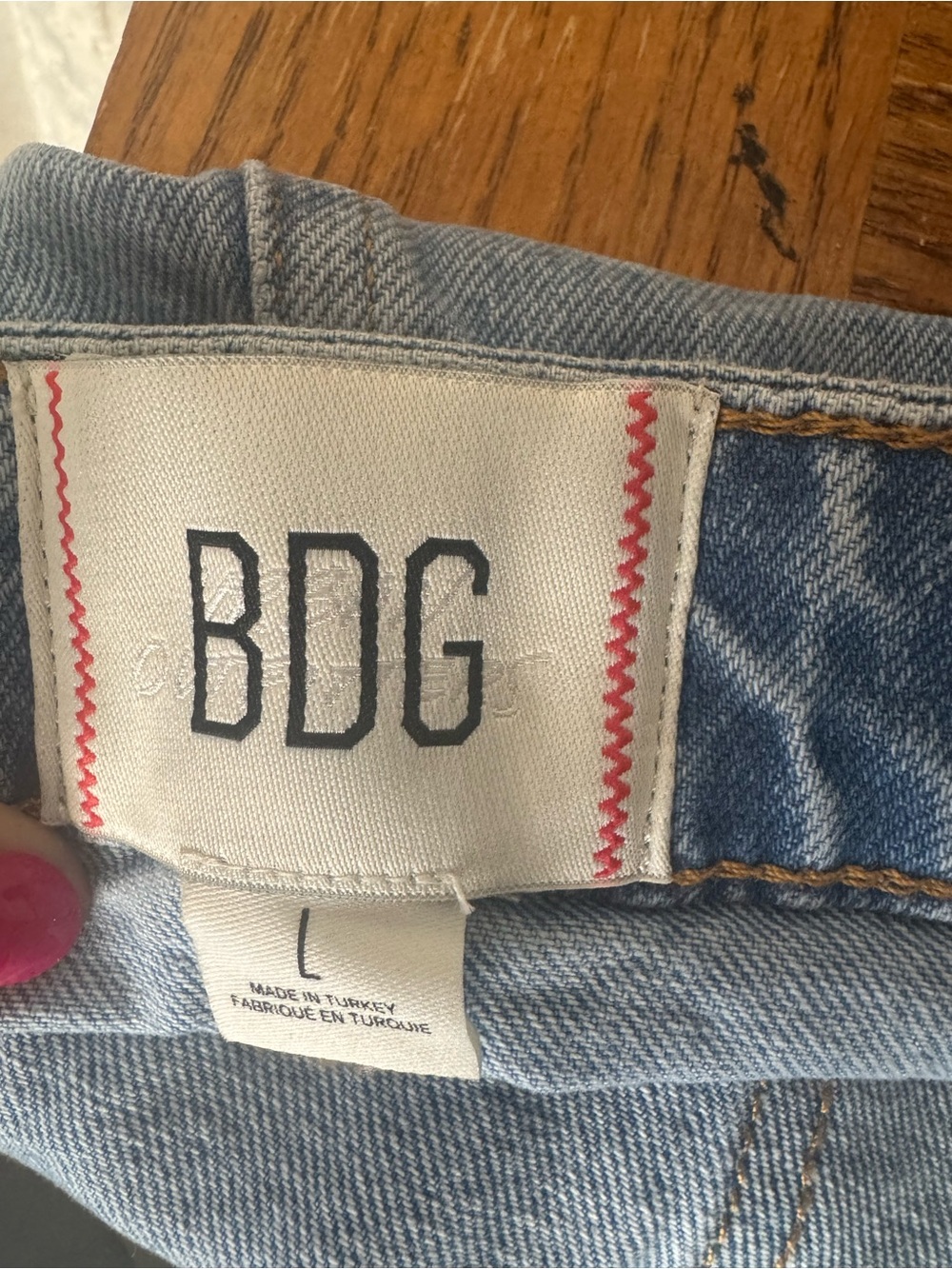 BDG Light Blue Straight Denim Jeans Maxi Skirt Festival summer Nostalgic - Picture 8 of 8